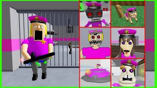 POLICE GIRL PRISON RUN Granny (NEW SCARY OBBY) Full Gameplay | Roblox 4K