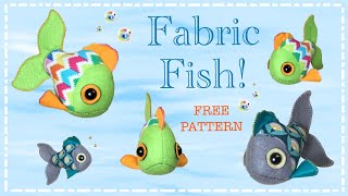 How to sew a Fabric Fish || FREE PATTERN || Full tutorial with Lisa Pay