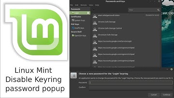linux mint disable login keyring