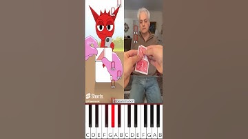Raddy & Pinki Easy Magic Trick Tutorial Original VS Animation(@tieanimation) - Octave Piano Tutorial