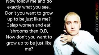 Eminem - Role Model (Lyrics on screen)