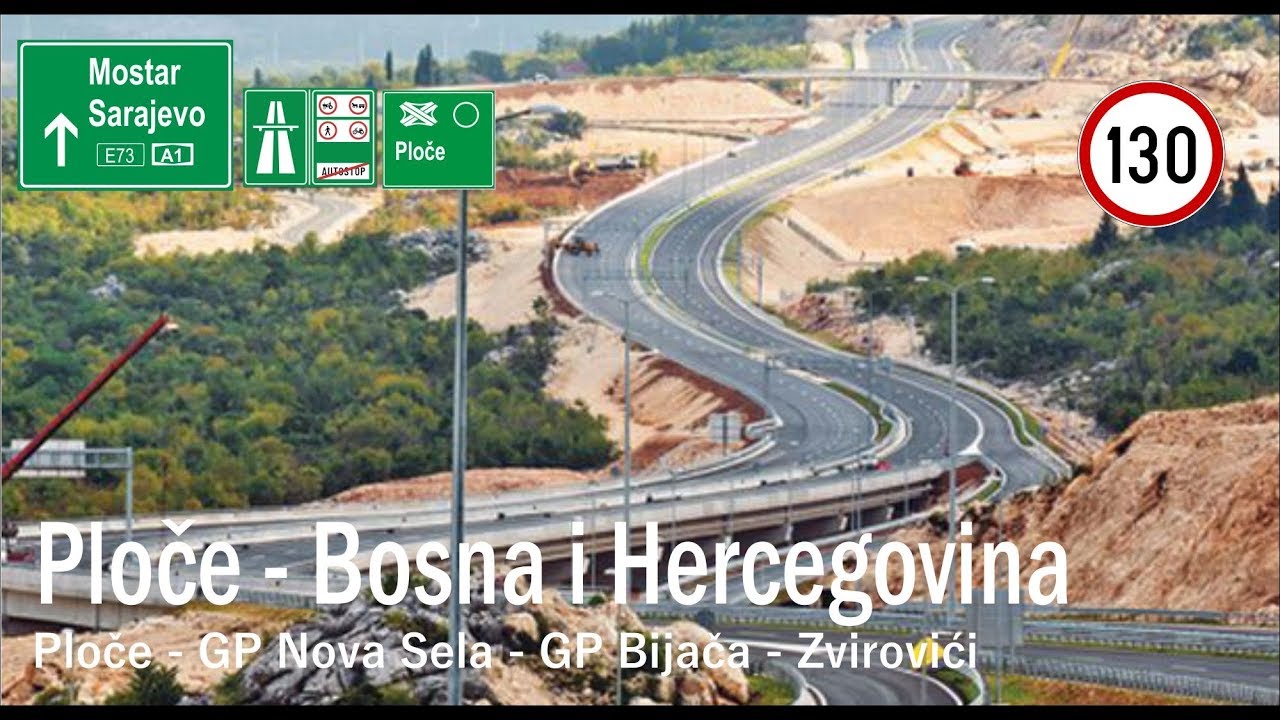 Jadranska magistrala (Ploče) - GP Bijača (BiH) [D8, D425, A10, A1]