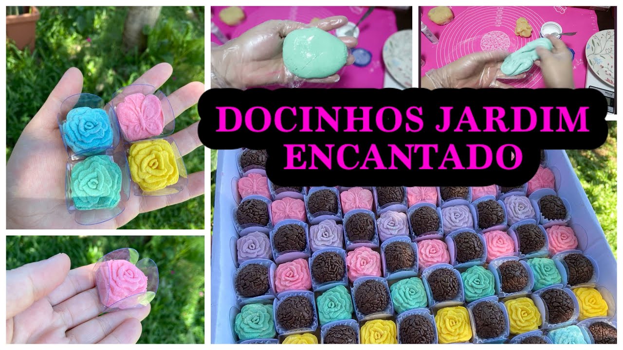 DOCES JARDIM ENCANTADO - BRIGADEIROS COM EJETORES - DOCINHOS ENROLADOS - ROTINA DE ENCOMENDA