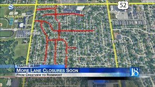 Traffic Alert: Multiple lane closures upcoming