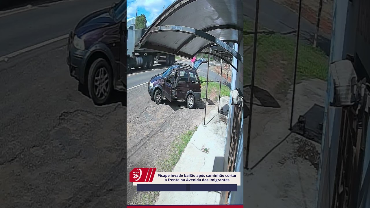 Picape invade casa noturna em Cachoeira do Sul