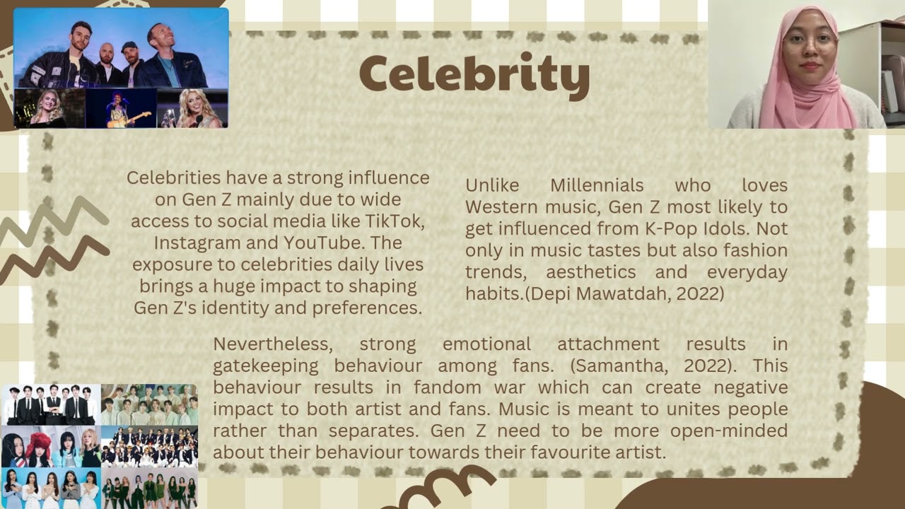 Academic Writing (Group 5 )
Tittle : Pop Culture Shaping Today's Gen Z