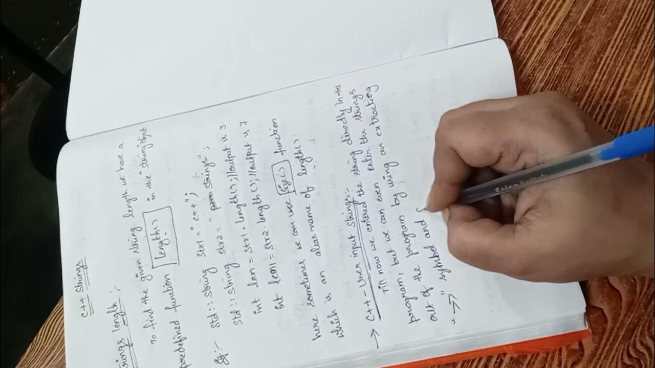 C++ strings length() function and User input strings - YouTube