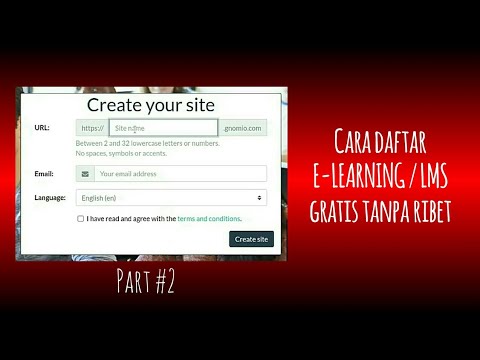 Cara daftar LMS Gratis MOODLE 2021 #2 | E-Learning PRG TUTORIAL - YouTube