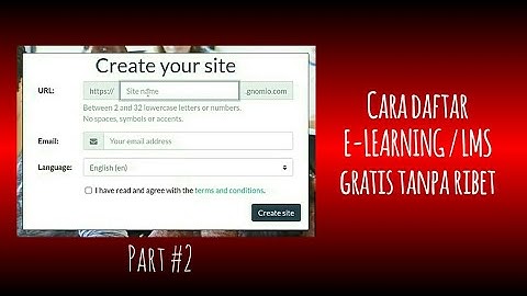 Cara daftar LMS Gratis MOODLE 2021 #2 | E-Learning PRG TUTORIAL