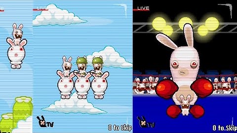 RAYMAN RAVING RABBIDS TV PARTY - Java Game (All Cutscenes)