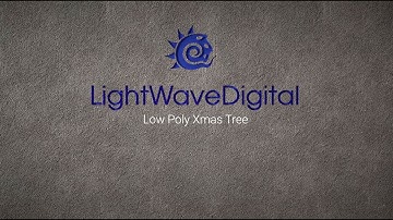 Lightwave 3D Low Poly Xmas Tree