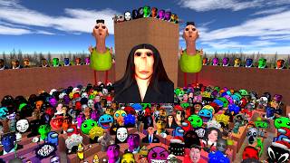 Fire in the Hole vs Big Rosalia Rainbow Obunga Army #gmod #nextbots