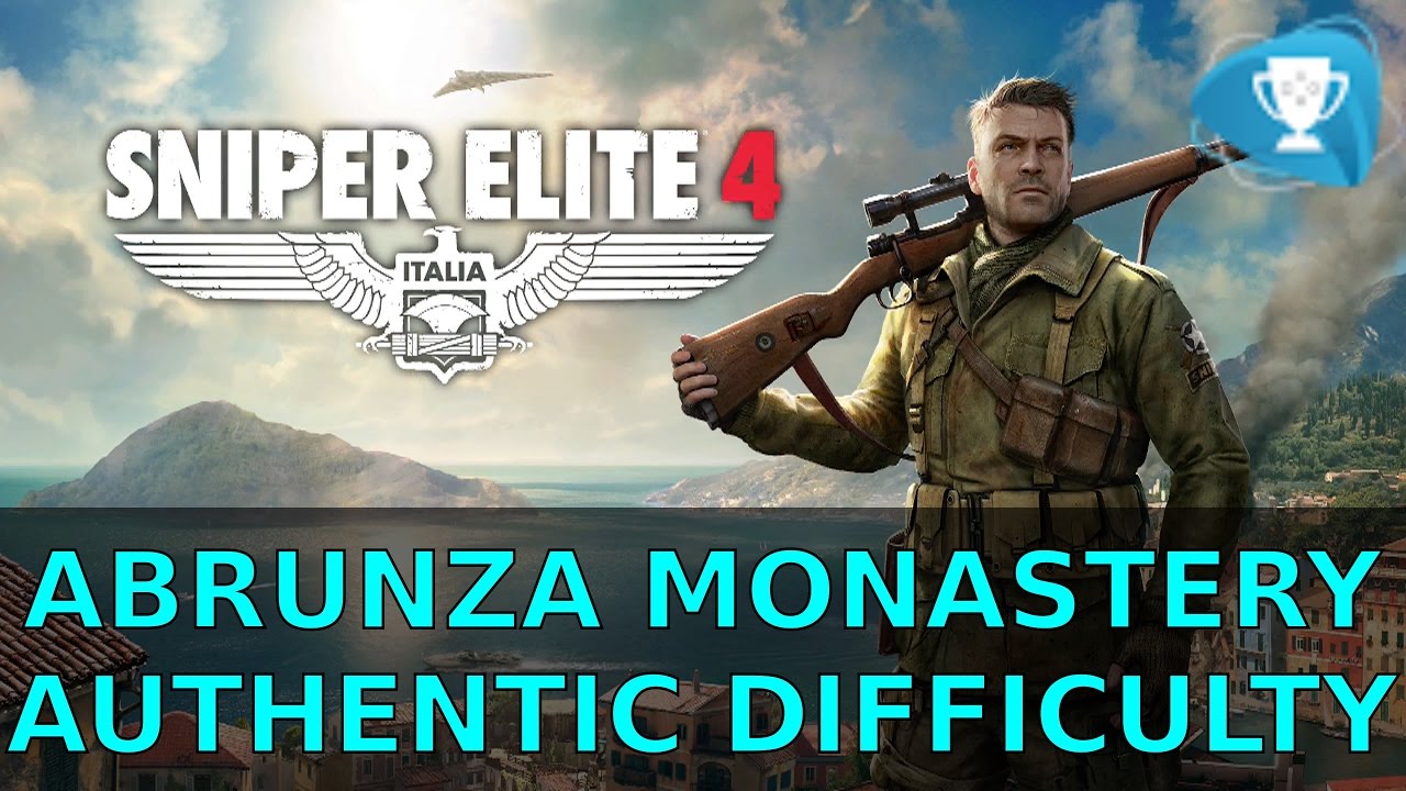 Sniper Elite 4 Abrunza Monastery Authentic Hardcore Difficulty Campaign