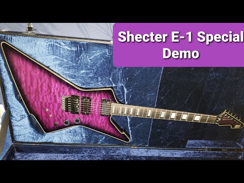 Schecter E-1 FR S Special edition in Trans Purple Burst