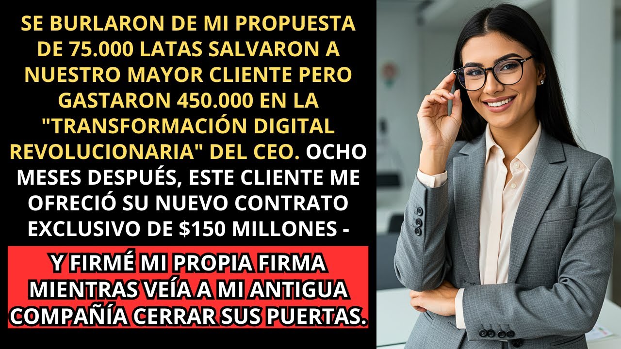CEO se burló de mi idea de $75 mil - Así que tomé su cliente de $150 millones...