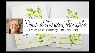 Trellis  Easel  Birthday  Fun  Fold  Card