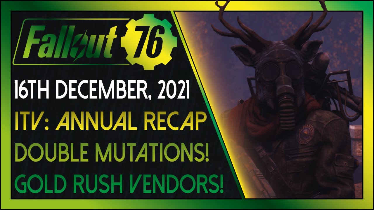 Fallout 76: Daily News! [16th December, 2021] - Atomic Store Update! Daily Challenges and Daily Ops!