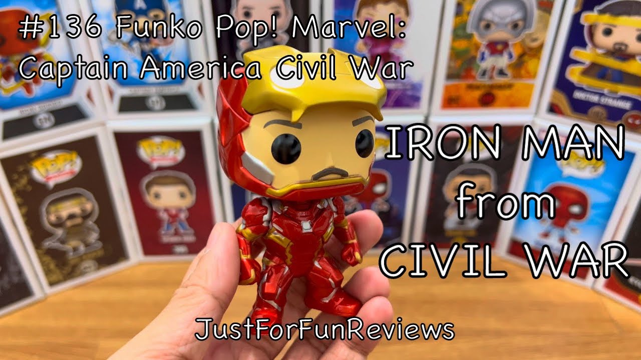Funko Pop! Marvel: IRON MAN Unmasked Hot Topic Exclusive from Captain America: Civil War Review!