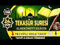 TEKASÜR SURESİ TECVİDLİ OKUMA | OKLU TAKİP | NAMAZ SURELERİ SERİSİ 24. GÜN 📖🌿| EN İYİ OKUNUŞ