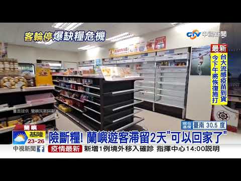 險斷糧! 蘭嶼遊客滯留2天"可以回家了"│中視新聞 20201008