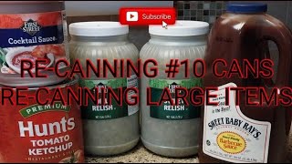 RE-CANNING BULK FOOD #10 CANS #recanfood #stockyourpantry #10can #savetime #recanbulkfood