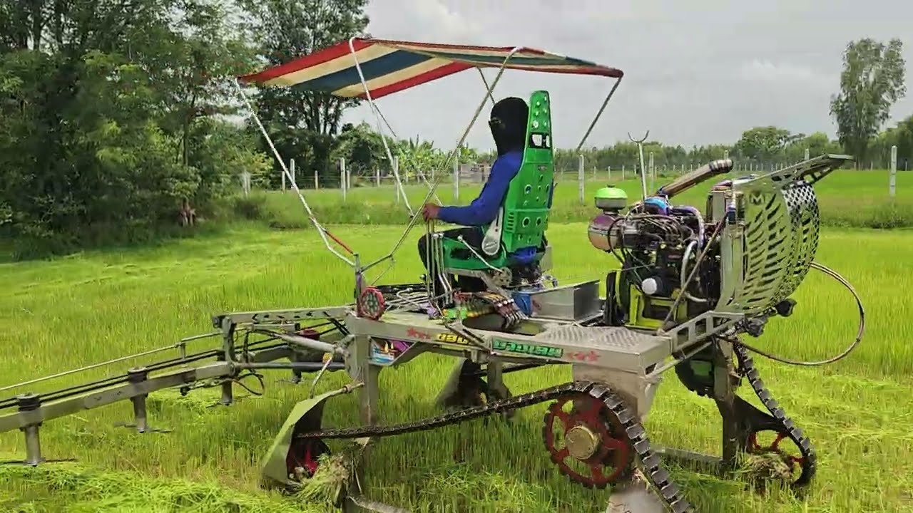 รถตัดใบข้าว ‼️ ม.เจริญทรัพย์ ออกงานแล้ววันนี้ 200 บาท ต่อไร่ สนใจติดต่องานได้เลย