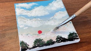 acrylic clouds painting tutorial paint easy cloud