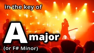 SLOW METAL in A Major ★ Metal BACKING TRACK ★ A maj JAM TRACK!