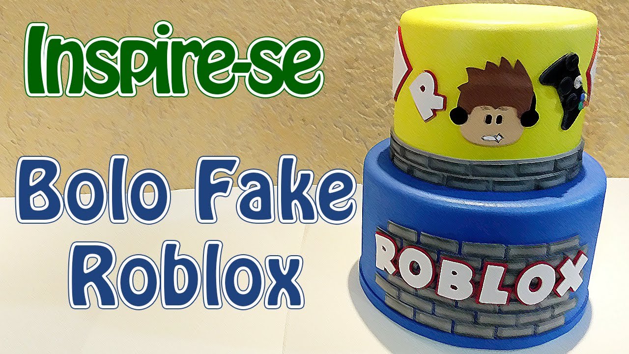 Bolo Fake Roblox - Inspire-se  Criatividades da Dê 