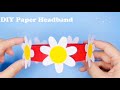 DIY Handmade Paper Crown / Paper Flower Headband / How to Make Paper Tiara