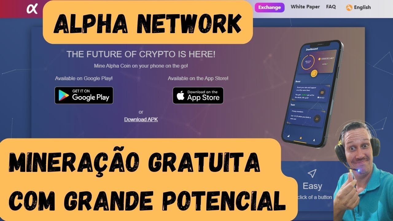 Alpha Network Mineração Gratuita Com Grande Potencial - YouTube