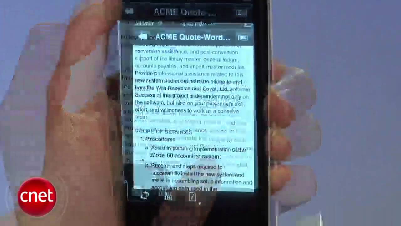 Download First Look: Documents To Go for iPhone 1.0