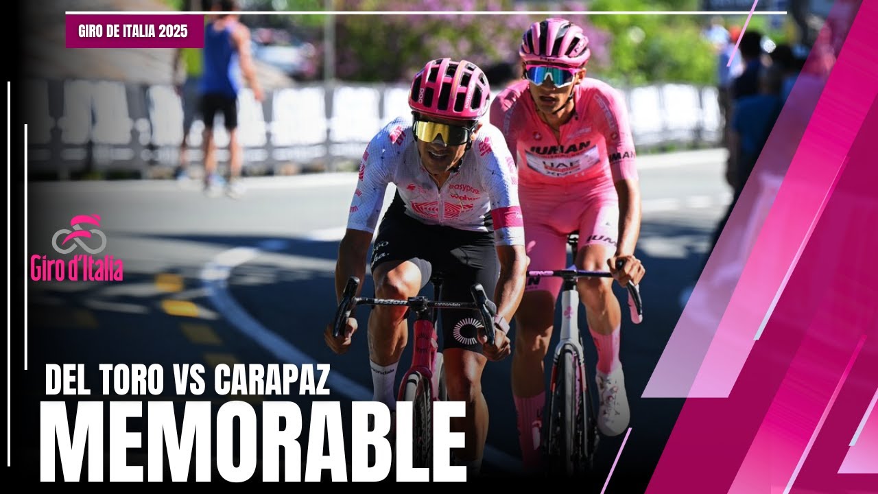 Richard Carapaz vs Isaac Del Toro || MEMORABLE narración | Etapa 19 Giro de Italia
