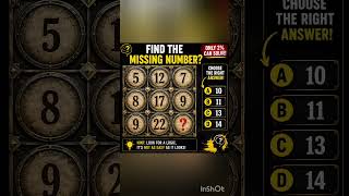 “Find The Missing Number Challenge 😱#Puzzle#BrainTeaser #MindChallenge#Quiz #Shorts #PuzzleChallenge