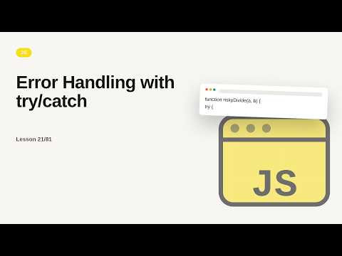 JavaScript - Web development basic Series: Error Handling with try/catch
