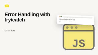 JavaScript - Web development basic Series: Error Handling with try/catch