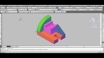 First 3D drawing with different UCS Planes (AutoCAD)