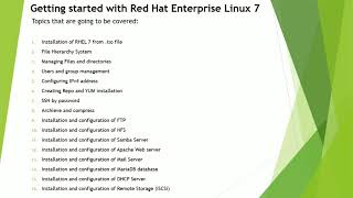 Introduction to Red Hat Enterprise Linux (RHEL) 7