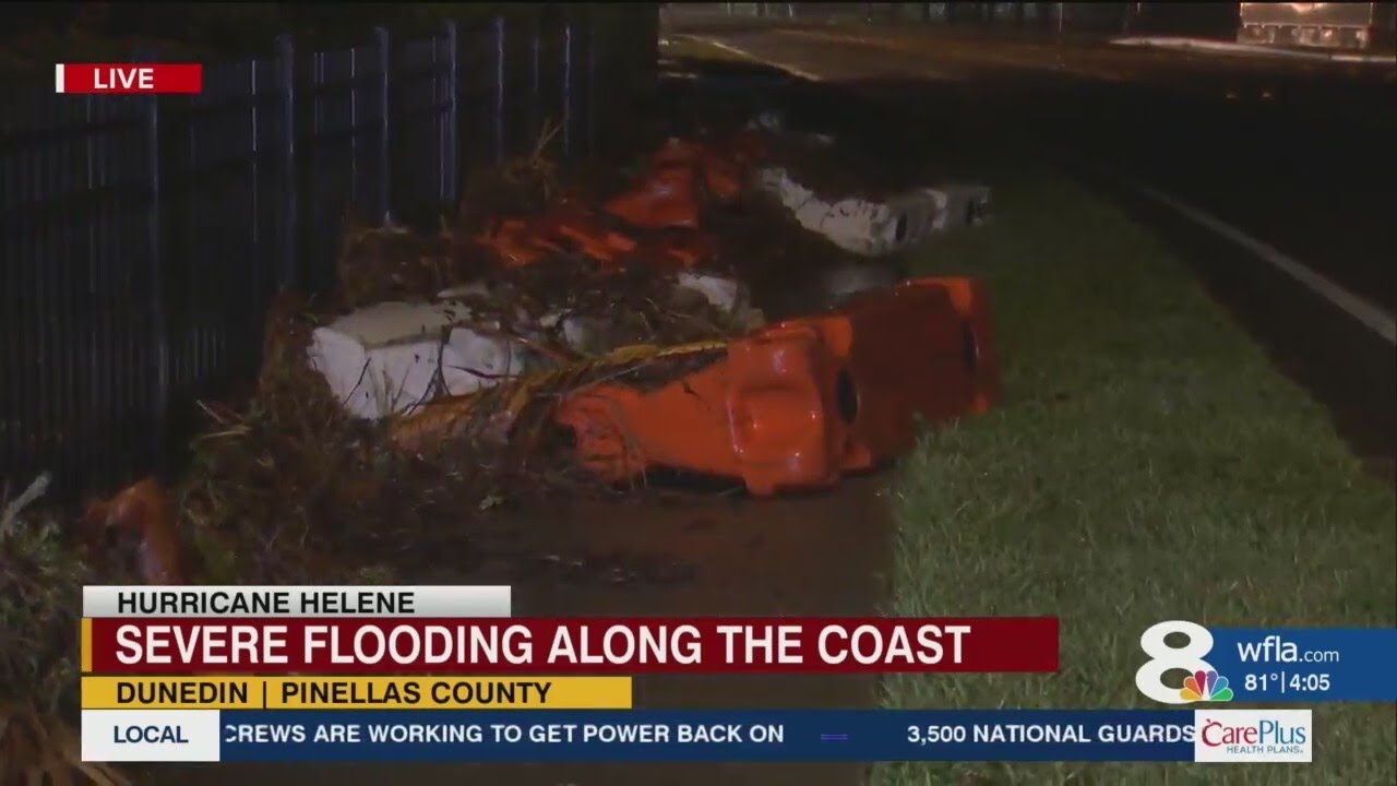 Severe flooding along the coast - YouTube