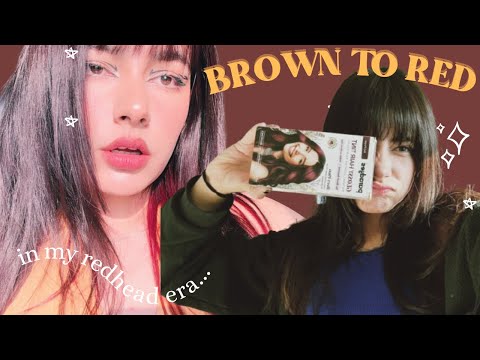 dyeing my hair red :) 🍒