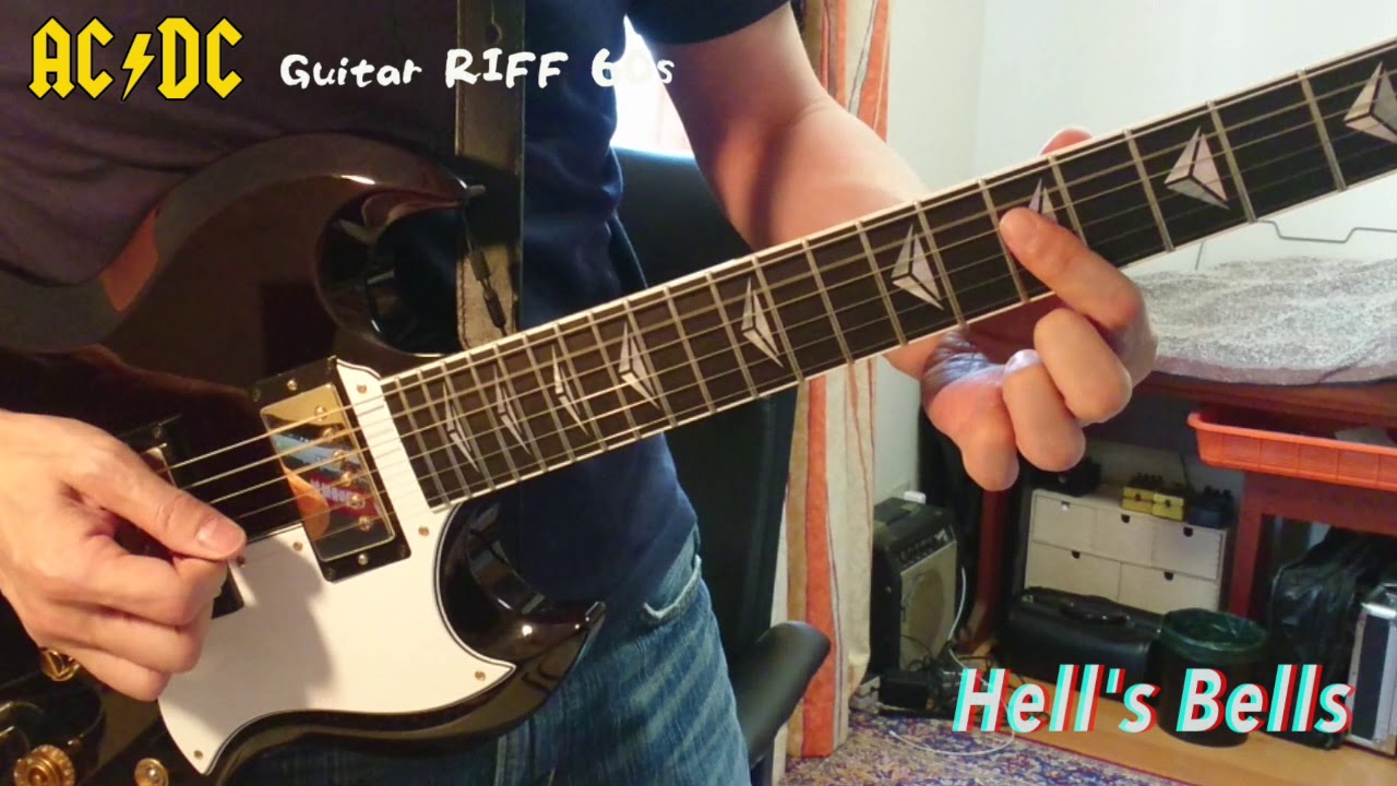 Hell's Bells AC/DC Guitar Riff Mini Tutorial YouTube