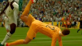 Skillrun with goalkeepers, Manuel Neuer and Butland, whose goal was better