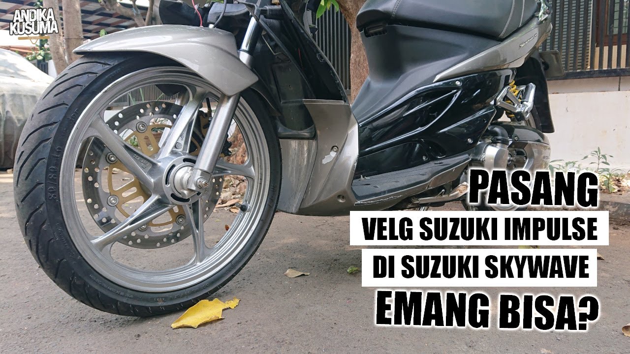 Begini Penampakannya, Velg Suzuki Impulse 125 Pasang di Skywave