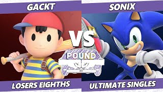 Pound 2022 Top 8 - Gackt (Ness) Vs. Sonix (Sonic) SSBU Smash Ultimate Tournament