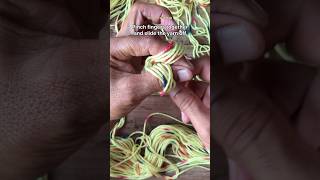 Re-wind A centre pull skein by hand #asmr #knitting #orgullo #handmade #skein #yarnlove #yarns #diy
