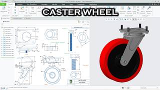 I Designed a Caster Wheel in Creo – Watch How! - Full tutorial.