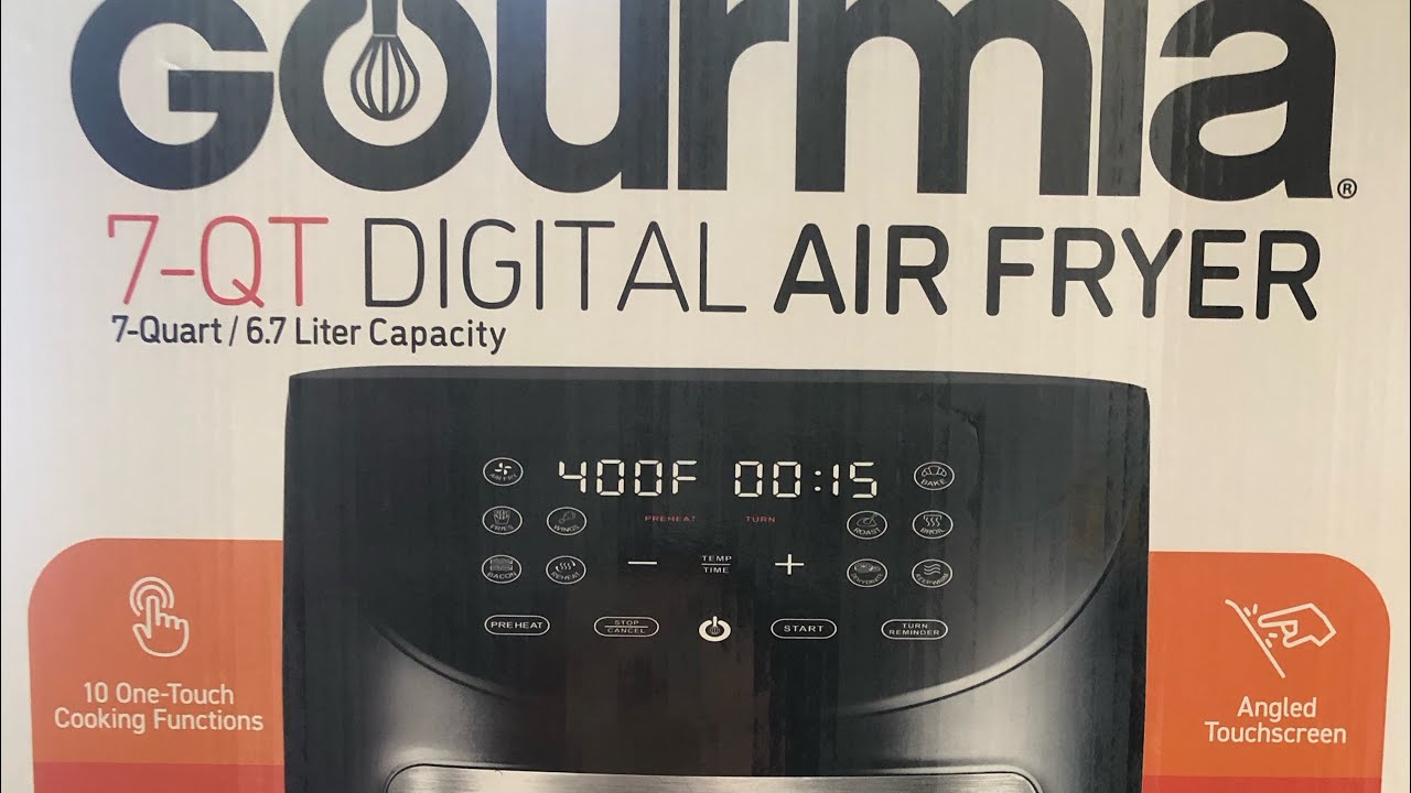 Gourmia 7Qt Digital Airfryer unboxing just for 35 dollars lBefore first Use