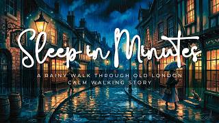 Fall Asleep Walking Through Rainy Victorian London 🌧️ (2 Hour Sleep Story with ambience for sleep)