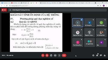 Tiến Nguyễn Thanh - Học phần Lý thuyết điều khiển 1 Buổi 6 Phần 1 - Đại Học Giao Thông Vận Tải TPHCM