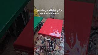painting and talking for #strokeawareness is painting #genx #grandma #artsavesmymind #Keto4Lyfe